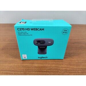 Logitech C270 Web Camera ~ Widescreen HD Video Calling ~ New In Sealed box
